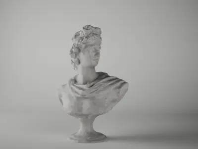 Apollo marble bust 3D model