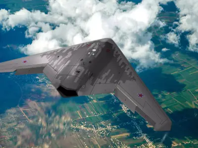 Sukhoi S-70 Hunter in Future 3D model