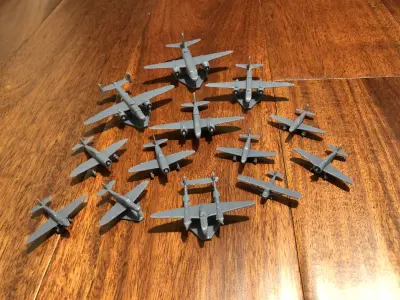 American WW2 Aircraft 3D print model