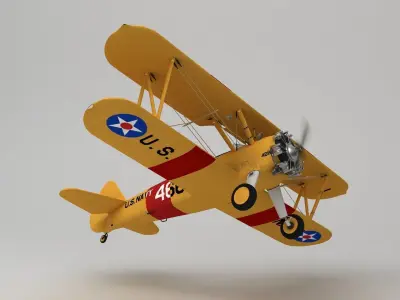 Boeing Stearman M 75 3D model