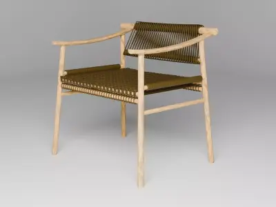Woven Outdoor Chair 3D model