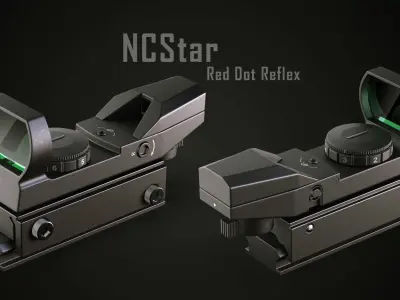 Red Dot reflex and Vortex Venom 3D model