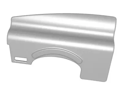 Steel Car Fender 3D model