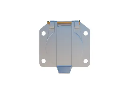 7 Way Trailer Connector Plug Electrical Tow Socket Truck n RV Low-poly 3D model