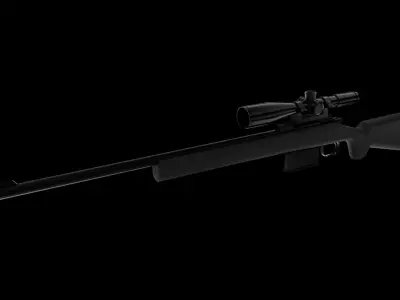 Bounty Hunter Sniper Rifle Free 3D model