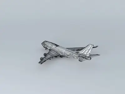 Asiana Airlines Boeing 747-400 Free 3D model