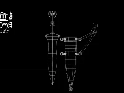 Praetorian Soldiers Knife Free 3D model