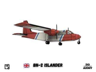 Britten-Norman BN-2 ISLANDER - Scalemodel - 3D printing 3D print model
