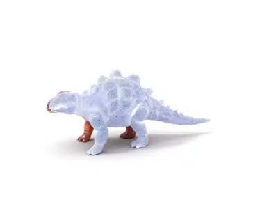 Purple Armored Dinosaur model pack Low-poly 3D model
