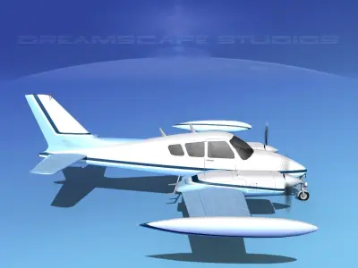 Cessna 320 Skyknight V02 3D model