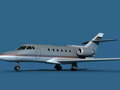 Hawker Siddley 800SR V04 3D model