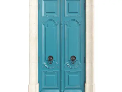 Entrance classic door 98 3D model