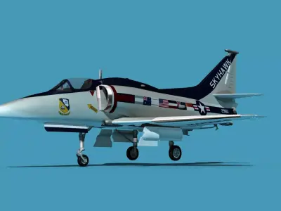 Douglas A-4M Skyhawk V08 USMC 3D model