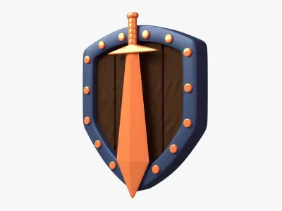 Bronze Tier 3D Illustration 3D model