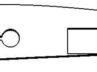 tunel de viento y perfil NACA 4212 3D model