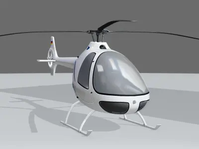 Helicopter Cabri G2 3D model