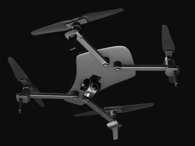 Quadcopter drone v1 3D model