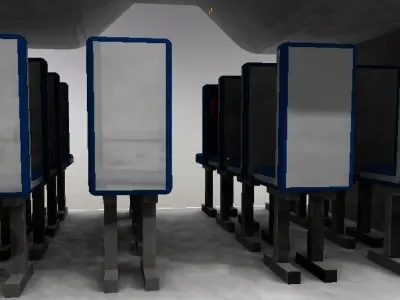 Airbus A300 Interior Plane Cabin 3D model