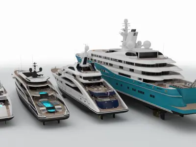 Collection Yachts Summer 2024 3D model