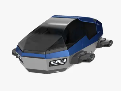 Hover car concept 2 3D model