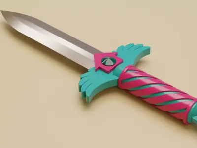 Squid Game Knife - High Quality 3D model