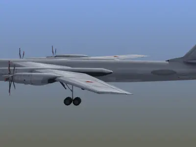 Bear F Aircraft Low-poly 3D model