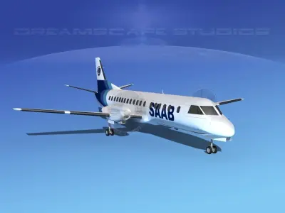 SAAB 2000 SAAB 3D model
