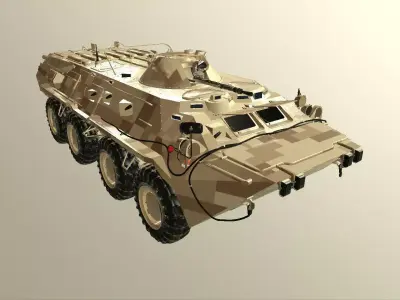 BTR-80 3D Model armored vehicle 3D model