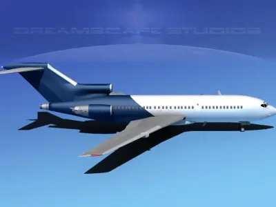 Boeing 727-100 Corporate Jet 2 3D model