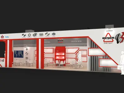 Exhibition Stand - ST0031 3D model