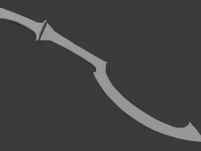 Khopesh sword 3D model