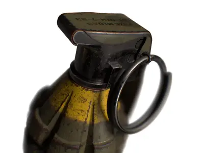 MK2 Grenade Low-poly 3D model