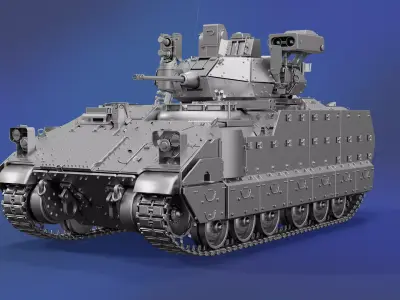 Bradley M2A4 High Poly 3D model