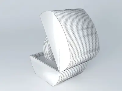 Ladies Silver/Jet Fashion Watch SEKSY Free 3D model