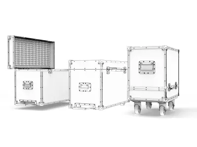 Flightcase Lighting Case 3D model