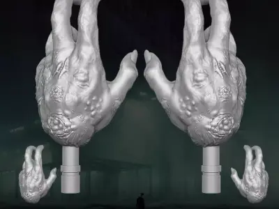 Zombie Hands 3D printable files for Action Figures 3D print model