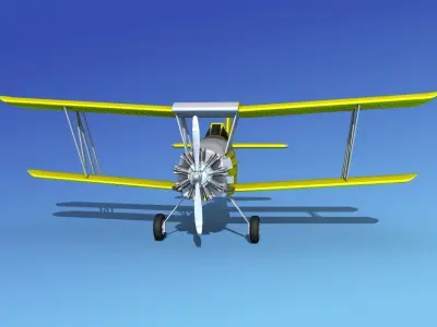 Grumman G-164 AgCat V01 3D model