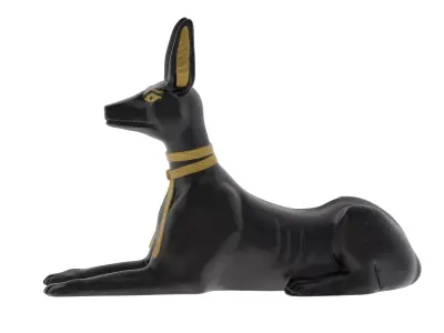 Egyptian God Anubis Dog Free low-poly 3D model