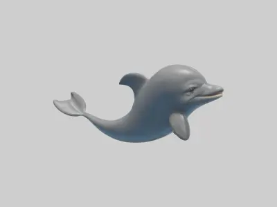 Babydolphin Model 1 Low-poly 3D model