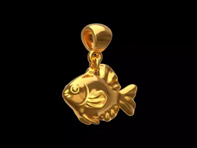 Fish pendant Free 3D print model