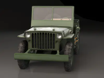Jepp willys - military car 3D model