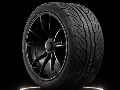 Yokohama Advan Neova AD08 R Dusty and New 3D model