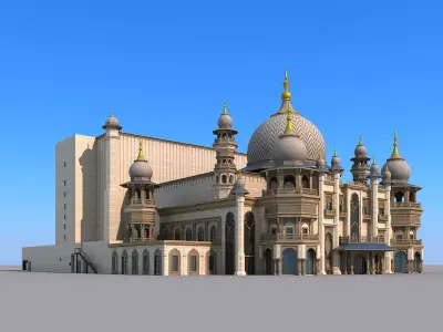 Indian temple 3D model