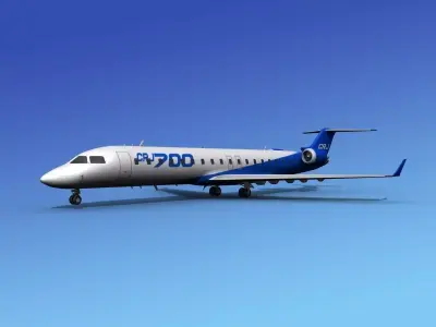 Bombardier CRJ700 Bombadier 3D model