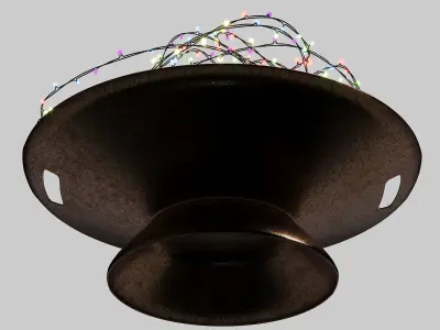 Interior decor for Christmas and New Year Free 3D model