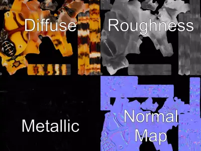 Vibrant Spider model pack Low-poly 3D model