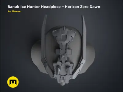 Banuk Ice Hunter Headpiece - Horizon Zero Dawn 3D print model