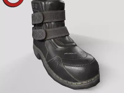 sci fi shoes v2 game ready Low-poly 3D model