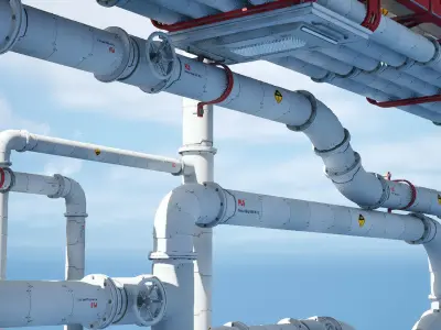 pipeline 3D model