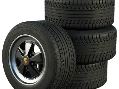 Porsche wheels 3D model